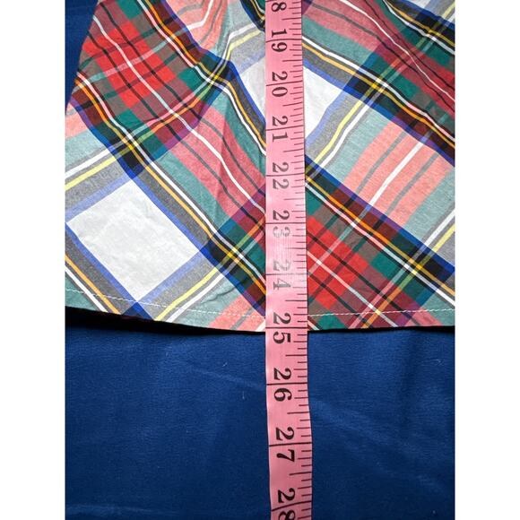 J Crew plaid smocked puff sleeve snowy stewart tartan blouse womens small - Picture 8 of 9